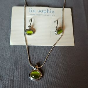 Lia Sophia necklace and earrings